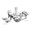 TR3A FROM TS60001  -  CARPET SETS  &  TR3  -   FOOTWELL MAT