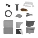 TRIM PANELS, MIRRORS, DOOR SEALS & PULLS, CLOVE BOX & FITTINGS