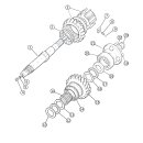 MAINSHAFT GEARS - REAR END - GEARBOX NUMBERED WITH SUFFIX A