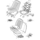 TR5, TR250 (1967-68)  -  SEAT ASSEMBLY & FITTINGS