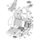 SEAT ASSEMBLY & FITTINGS - TR6 TO CC50000