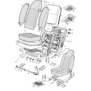 SEAT ASSEMBLY & FITTINGS - TR6 CC50001 - CC85737