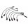 IGNITION CABLE SET SILICONE BLACK