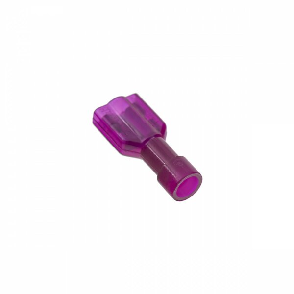 FEMALE SPADE CONNECTOR 6.3 X 0.8 FI RED