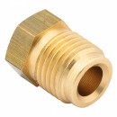PIPE NUT BRASS 1/4 PIPE, 1/2&quot; THREAD