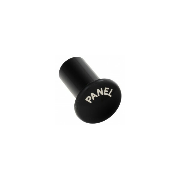 CONTROL KNOB LIGHTING CONTROLLER, BLACK WITH INSCRIPTION &quot;PANEL AND DOUBLE ARROW &quot;.