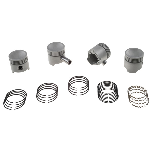 PISTON SET, ENGINE SET, 8.8:1 CR, HIGH COMPRESSION, DISHED, +0.040"