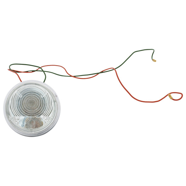 SIE/INDICATOR LAMP ROUND COMPLETE, WHITE LENS, LHD, L632, L52573