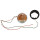 SIDE/INDICATOR LAMP, ROUND COMPLETE, WHITE/ORANGE, RHD, L632, L52572