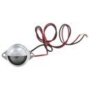 Nummernleuchte hinten, Halbkugel mit Blende, klar, Reproduktion