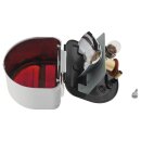 Lampe, Heckleuchte, D-Form mit Chromkappe