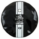 COVER, 7&quot; SPOT/FOG LAMP, LUCAS LION, VINYL, BLACK