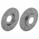 BRAKE DISC, CROSS DRILLED, PAIR