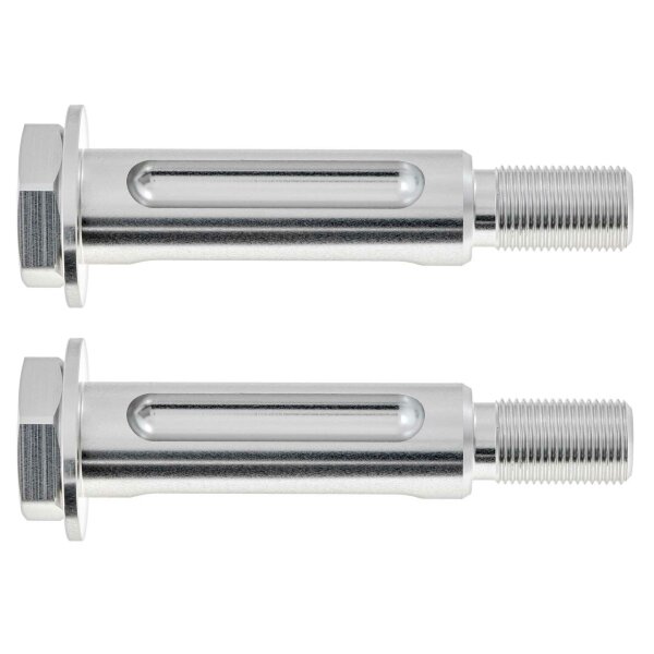 BOLT SET, ALUMINIUM, POLISHED, PAIR