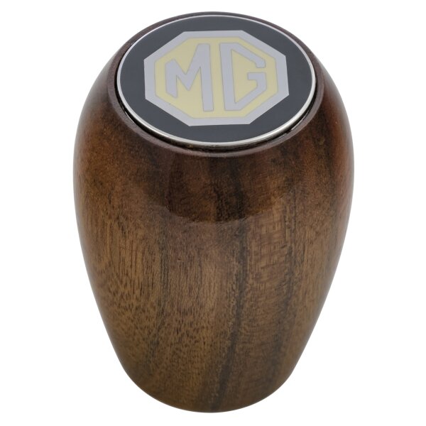 GEAR KNOB WALNUT WOOD, MG SIGN