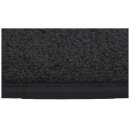 FOOTWELL MATS, EMBROIDERED PLUSH, BLACK, A-H-LOGO