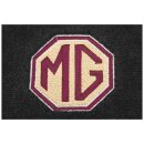 Fussmatten-Set, engmaschiger Teppich schwarz mit MG-Logo