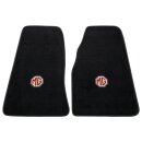 FOOTWELL MATS, EMBROIDERED PLUSH, BLACK, MG-LOGO, 3-SYNCHRO