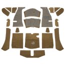 CARPET SET, COCKPIT MAIN, NYLON, HONEY TAN, RHD