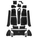 CARPET SET, PREMIUM, NYLON, BLACK, LHD