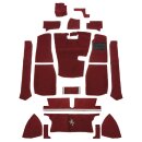 CARPET SET, STANDARD, NYLON, RED, RHD