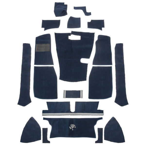 CARPET SET, STANDARD, NYLON, NAVY BLUE, LHD