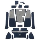 CARPET SET, STANDARD, NYLON, NAVY BLUE, LHD