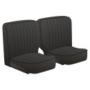 SEAT ASSEMBLY, LEATHER, BLACK, PAIR