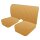 SEAT ASSEMBLY, LEATHER, HONEY TAN, PAIR