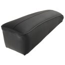 ARMREST ASSEMBLY, LEATHER, BLACK/BLACK PIPING