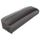 ARMREST ASSEMBLY, VINYL, BLACK/RED PIPING