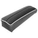 ARMREST ASSEMBLY, LEATHER, BLACK/WHITE PIPING