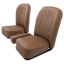 SEAT ASSEMBLY, LEATHER, TAN/TAN PIPING, PAIR