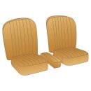 Sitze komplett, Paar, Leder beige/honey tan/Keder...