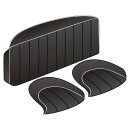 SEAT COVER SET, REAR, VINYL, BLACK/WHITE PIPING