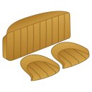 SEAT COVER SET, REAR, VINYL, HONEY TAN/HONEY TAN PIPING