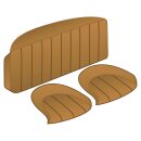 SEAT COVER SET, REAR, LEATHER, TAN/TAN PIPING