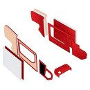 TRIM KIT, VINYL, RED