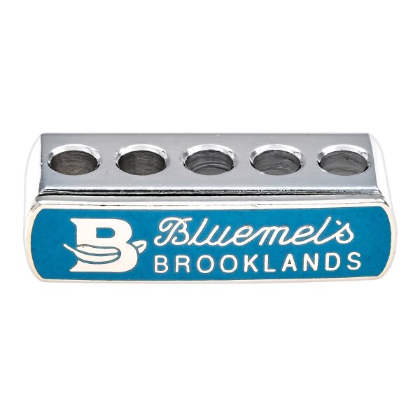 &quot;Bluemels-Brooklands&quot;-Speichenemblem am Lenkrad