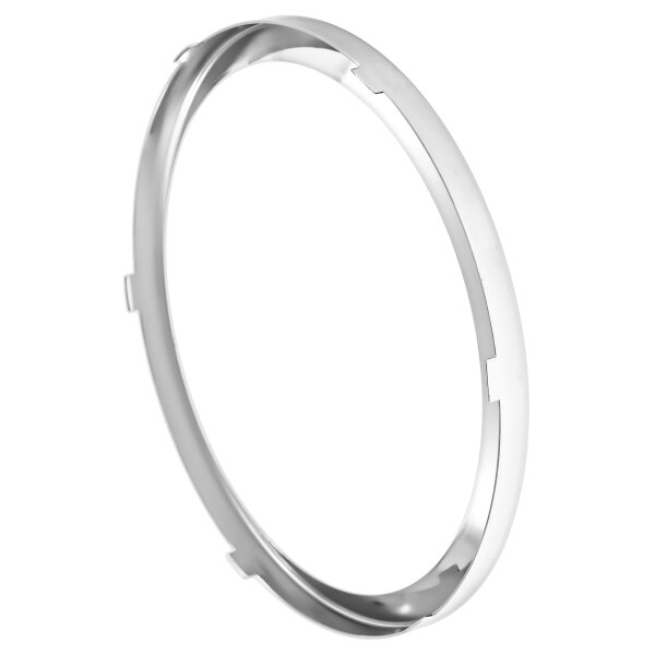 BEZEL, GAUGE, HALF V PROFILE, 4&quot;&Oslash;, CHROME