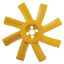 FAN COOLING, 8 BLADE, PLASTIC,YELLOW