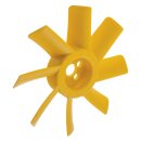 FAN COOLING, 8 BLADE, PLASTIC,YELLOW