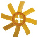 FAN COOLING, 8 BLADE, PLASTIC,YELLOW