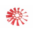 L&uuml;fterfl&uuml;gel,  13-Blatt, Kunststoff rot