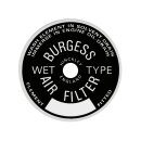 LABEL BURGESS AIR FILTER