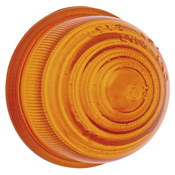 GLASS INDICATOR LENS ORANGE, BEEHIVE TYPE, L594, L576108
