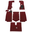 CARPET SET NYLON RED, RHD