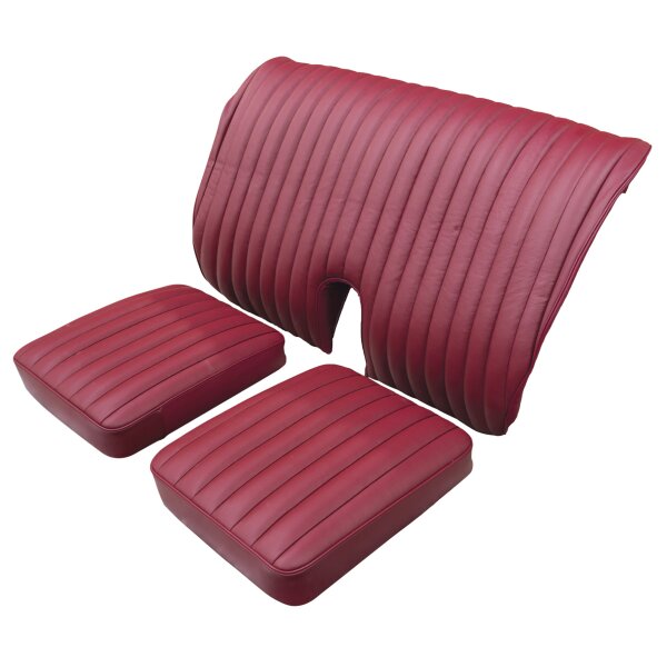 LEATHER SEAT ASSEMBLY, RED, PAIR