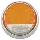 Linse weiss/orange mit Chromring, L632, L54570557