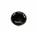 CONTROL KNOB BLACK, KNURLED, WHITE INSCRIPTION...